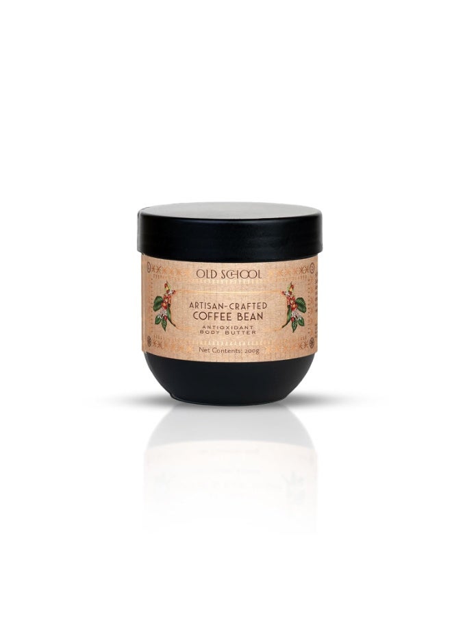Old School Rituals Artisan-Crafted Coffee Bean Body Butter | Antioxidant-Rich Moisturizer for Smooth, Youthful Skin | Deeply Hydrates & Revitalizes Skin Texture | Perfect for Winter & Very Dry Skin | Infused with Natural Coffee Bean Extracts | 200g - Image 1
